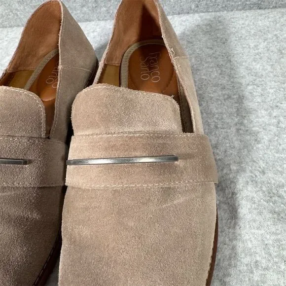 Franco Sarto Women's Beige Suede Loafers Size 9M Casual Shoes - Picture 5 of 11